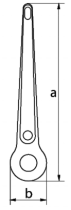 Цепной талреп с крюками (натяжитель, стяжка груза) для крепления грузов на платформе трала. Yellow pin в соответсвии с EN 12195-3